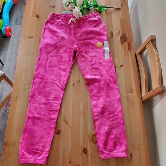 Cat & Jack - Kids' Tie-dye Jogger Pants Size L, XL Dark Pink - Picture 6 of 10